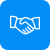 JustFleet Buy and sell vehicles easily B2B fast trading icon for benelux based business hands shaking