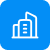 JustFleet Buy and sell vehicles easily B2B fast trading icon for organizations with vehicles to sell building