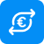 JustFleet Buy and sell vehicles easily B2B fast trading icon for sell at right market price euro arrows