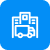 JustFleet Buy and sell vehicles easily B2B fast trading icon for transport and logistics companies truck in city